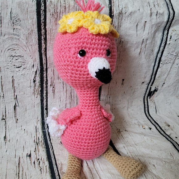 New Crochet Flamingo Doll - Picture 6 of 16